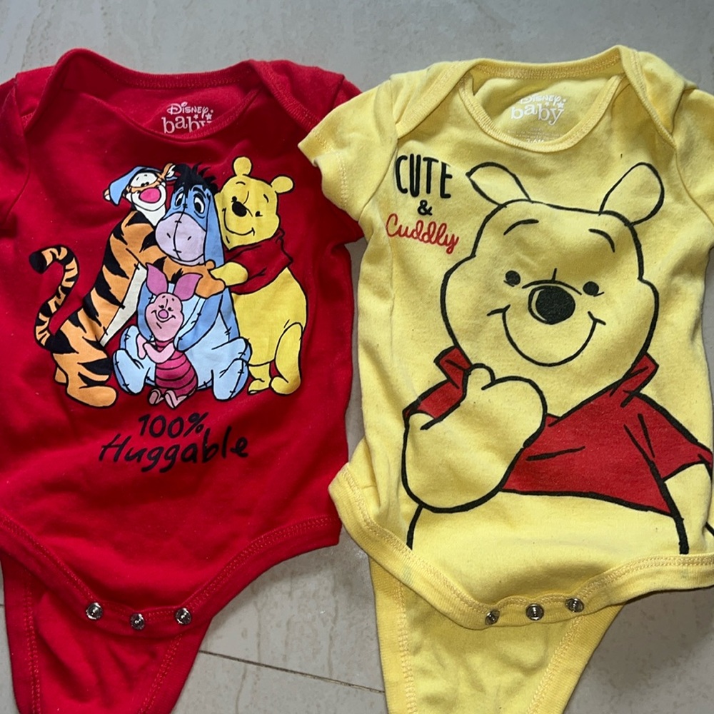 Disney baby onesies Pooh bear